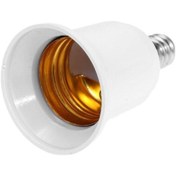 Resim E14 E27 Dönüştürücü Duy, E14 Ince Duyu E27 Normal Duy Yapar E14 