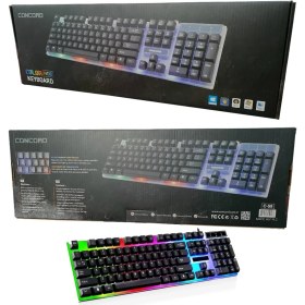 Resim Concord Q Gaming Oyuncu Türkçe Klavye Işıklı Concord C-59 