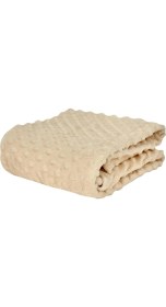 Resim Braventa Collection Home Bebek Lily Ekru Tomurcuk Battaniye 90X110 cm 