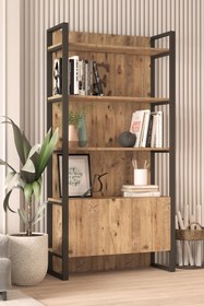 Resim Yurudesign Ml6 Iron Metal Aksamlı Kitaplık Kapaklı 