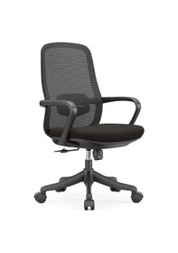 Resim Ofisbazaar Lavander Fileli Çalışma Koltuğu Ergonomik Şef Ve Toplantı Koltuğu Siyah Siyah 