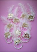 Resim PASAMİA Nedime Gelin Bilekliği Team Bride Beyaz Renk (10 Adet ) 