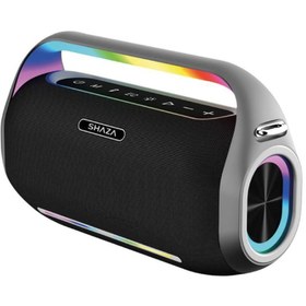 Resim Shaza 250W Ses Çıkışı Mikrofonlu Taşınabilir Bluetooth Hoparlör Siyah 
