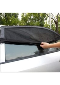 Resim 2 Adet Araç Arka Yan Cam Güneşlik Perdesi Araba Cam Filmi Örtüsü Kılıf Araba Güneş Önleyici 