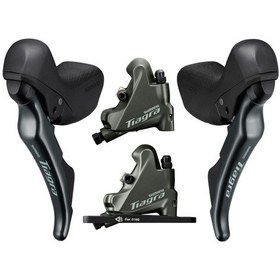 Resim Shimano Tıagra St-4720+br-4770 Hidrolik Disk Fren Vites Takımı 2x10 Siyah 
