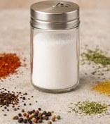 Resim bemy çarşı Cam Tuzluk Biberlik 100 ml Şeffaf 