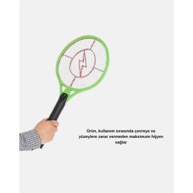 Resim Zero Land Muratech Taşınabilir Elektronik Sineklik - Üç Katmanlı Güvenli Izgara ve Kimyasız Koruma 