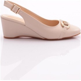 Resim Dgn 24317 Kadin Arkasi Açik Dolgu Topuklu Ayakkabi 24317-2428-R0463 