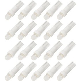 Resim Beyaz 20 Adet T5 12 V Oto Araba Araç İç 1 Led Işık Kama Pano Lamba Ampulü 