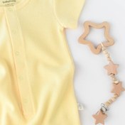 Resim BabyCosy Organik Waffle Kısa Kollu Tulum 