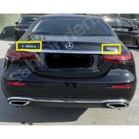 Resim EDEXPORT Mercedes E300d Ve 4matic Bagaj Yazısı Seti 2'li Paket 