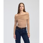 Resim İpekyol Omzu Açık Uzun Kollu Kadın T-Shirt (IW6250070114) 