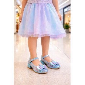 Resim Kiko Kids Rosella Unicorn Kız Çocuk Topuklu Abiye Şeffaf Ayakkabı 