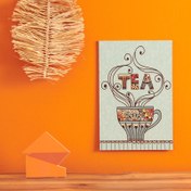 Resim Özverler Çay Temalı Mdf Tablo - Renkli - 20x30 cm 