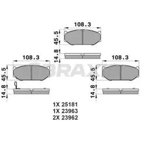 Resim Suzuki Swift 2 On Fren Balatasi 1.3 1998-2003 Braxıs Ab0206 