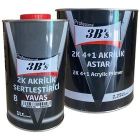 Resim 3B's Akrilik 4+1 Astar 2,5 Lt ( 3,75 kg Net ) Takım 