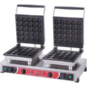 Resim Işıkgaz Silverinox Elektrikli Çiftli Kalpli Bubble Waffle Makinesi SLVR-B22 