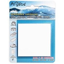 Resim Argeus 4'lü Beyaz Yapışkanlı Fiber Çadır Tamir Yaması 