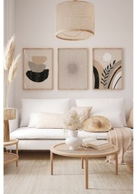 Resim Artavessa 3 Parça Çerçeve Görünümlü Mdf Tablo Seti - ARTSYCLLCT38 