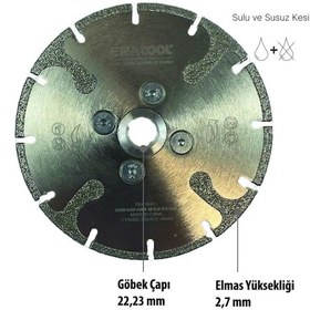 Resim Elmas Testere Elektrolize 150etf Flanşlı Era50415 Eratool 