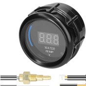 Resim Yaozixa 52mm Siyah Otomobil Modifikasyon Göstergesi - Lcd Su Sıcaklığı Ölçer, Alarm Özelliğiyle Abs + Metal Malzeme 