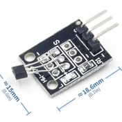 Resim Robizstore-Manyetik Alan Algılayıcı Hall Effect Sensörü Ky-003 4.5V To 24V 