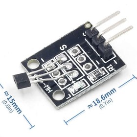 Resim Robizstore-Manyetik Alan Algılayıcı Hall Effect Sensörü Ky-003 4.5V To 24V 