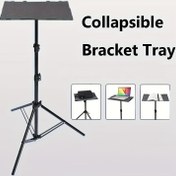 Resim Tepsi ile Projeksiyon Standı, Depolama, Katlama ve Ayrılabilir Tepsi Depolama Rafları için Ayarlanabilir Yükseklikte Sağlam Tripod Standı 