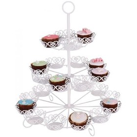 Resim Metal Cupcake Standı 3 Katlı / 24'Lü Kek Standı 