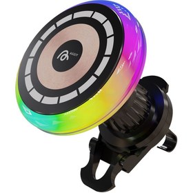 Resim AGGIY AG-CW10 Araç içi Magsafe Kablosuz Şarj Aleti ve Mıknatıslı Telefon Tutucu 