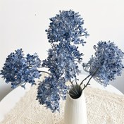 Resim Bohem tarzı yapay sis mavi hortensia 2 saplı set, yapay çiçek süsü, 65.02 cm dekoratif çiçek seçimi, ev, ofis dekorasyonu, düğün merkezinde çok yönlü, çeşitli festivaller için uygun 