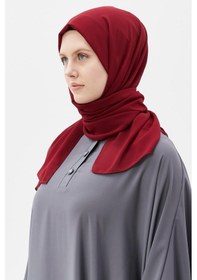 Resim Altobeh Düz Şifon Şal Bordo 