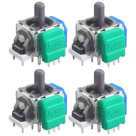 Resim Pop Konsol 4 Adet Xbox One Uyumlu Manyetik Mıknatıslı Analog 3D Joystick Hall Sensör Xbox One Kol Yedek Parça 
