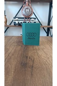 Resim EFE DERİ Audi Deri Dikişli Araç Ruhsat Kılıfı Kabı Oto Ruhsatlık Araba Ruhsat Koruyucu 