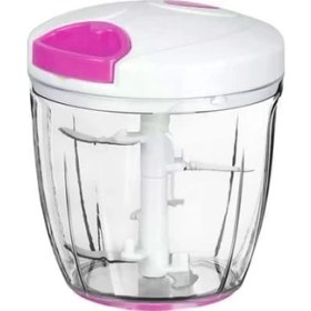 Resim Axentia 5 Bıçaklı İpli El Rondosu Doğrayıcı Soğan Sebze Kesme 