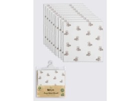 Resim Uravas Store Mey Ithalat® Bear 20X20 10'lu Penye Mendil 90162 Ekru 