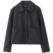 Resim Edwardest Yeni Sonbahar/kış Kadın Oversized Fit Boynuz Düğmeli Uzun Kollu Ceket Gri 