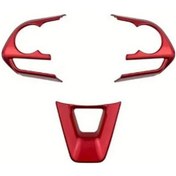 Resim Chuangyinshop Parlak Toyota Direksiyon Kılıfı Kırmızı Aksesuar 2024 2023 2022 2021 2020 Kırmızı 