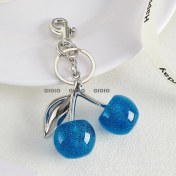 Resim Silver1 Gıoıo Yeni Ipek Eşarp Anahtarlık Kişiselleştirilmiş Inci Papyon Çanta Çekicilik Dokuma Anahtarlık (Yurt Dışından) 