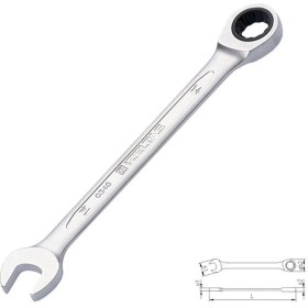 Resim Bucuks Mey Ithalat® Izeltaş 0340 Cırcır Kombine Anahtar 15 mm 