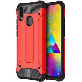 Resim Microsonic Galaxy M20 Kılıf Rugged Armor Kırmızı 