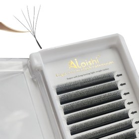 Resim ALAISHI 5D Hazır Fan Kirpik Uzatma W Stili 0.07mm Sahte Mink Doğal Yumuşak Çiçek Kirpikler Otomatik Hacimli 