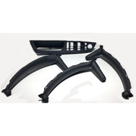 Resim Bmg Otomotiv Bmw X5 E70 Iç Kapı Kol Siyah Tutamak Seti 4 Parça 51416975791 