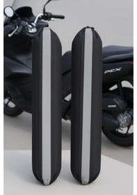 Resim Kymco Xciting 250i Motosiklet Amartisör Reflektörlü Amortisör Kılıfı Siyah 