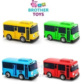 Resim Brother Toys Tayo Oyuncak Otobüs 7 cm 4lü Set Çek Bırak Tayobüs Tayo Gani Lani Aogi 