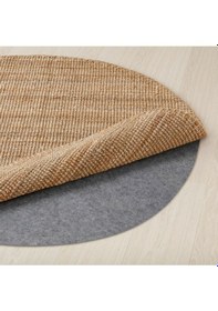 Resim Jüt Halı, Natürel, 130 Cm Yuvarlak 