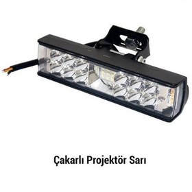 Resim Carub Projektör Sis Farı 10-30v15w Çakar Beyaz- Sarı 15x3,5 