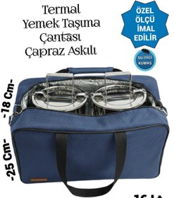 Resim SEVBAGS SEFERTASI YEMEK TAŞIMA TERMAL TERMOS ÇANTA 