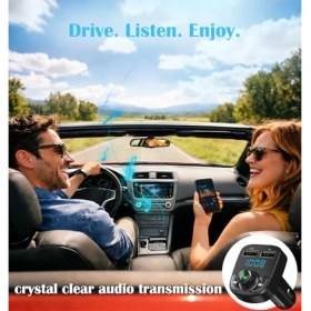 Resim Cekar Store X8 Bluetooth Araç Kiti | Fm Transmitter & Çift USB Şarj Cihazı | Kablosuz Müzik 