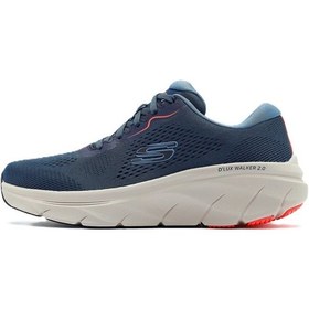 Resim Skechers D'lux Walker 2.0-swave Memory Foam Mens Sneaker Hafızalı Taban Erkek Günlük Spor Ayakkabı Mavi Gri 